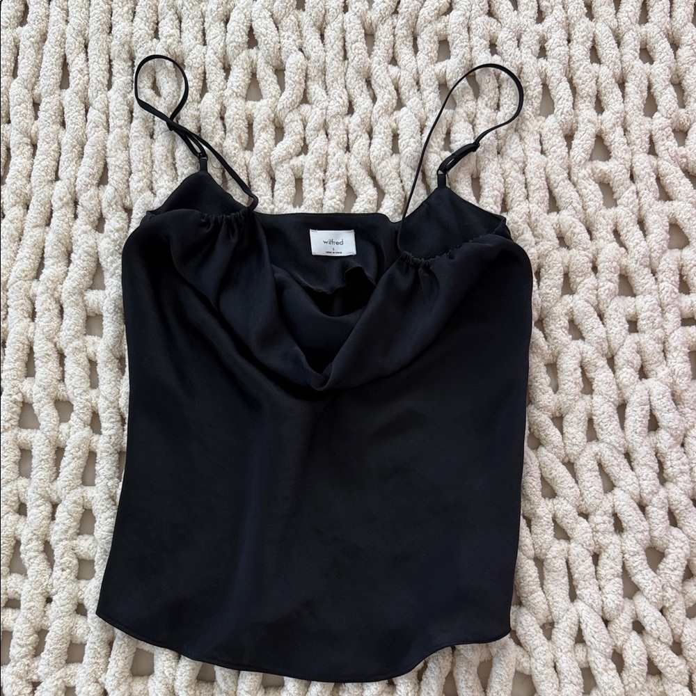 Aritzia Wilfred Black Camisole Top